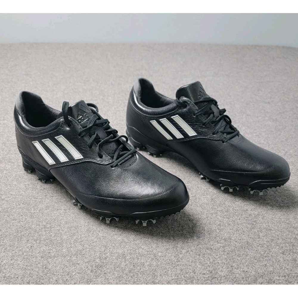 Adidas Adizero Men's Black Leather Golf Shoes Spikeless Cleats US 8.5 - Picture 2 of 7